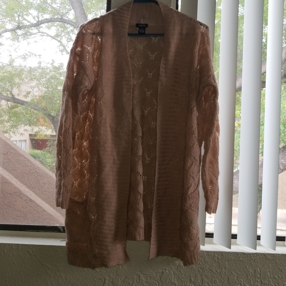 Cream pink cardigan